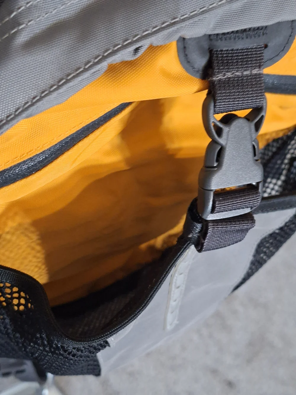 The North Face Men’s Gray and Orange Recon Backpack